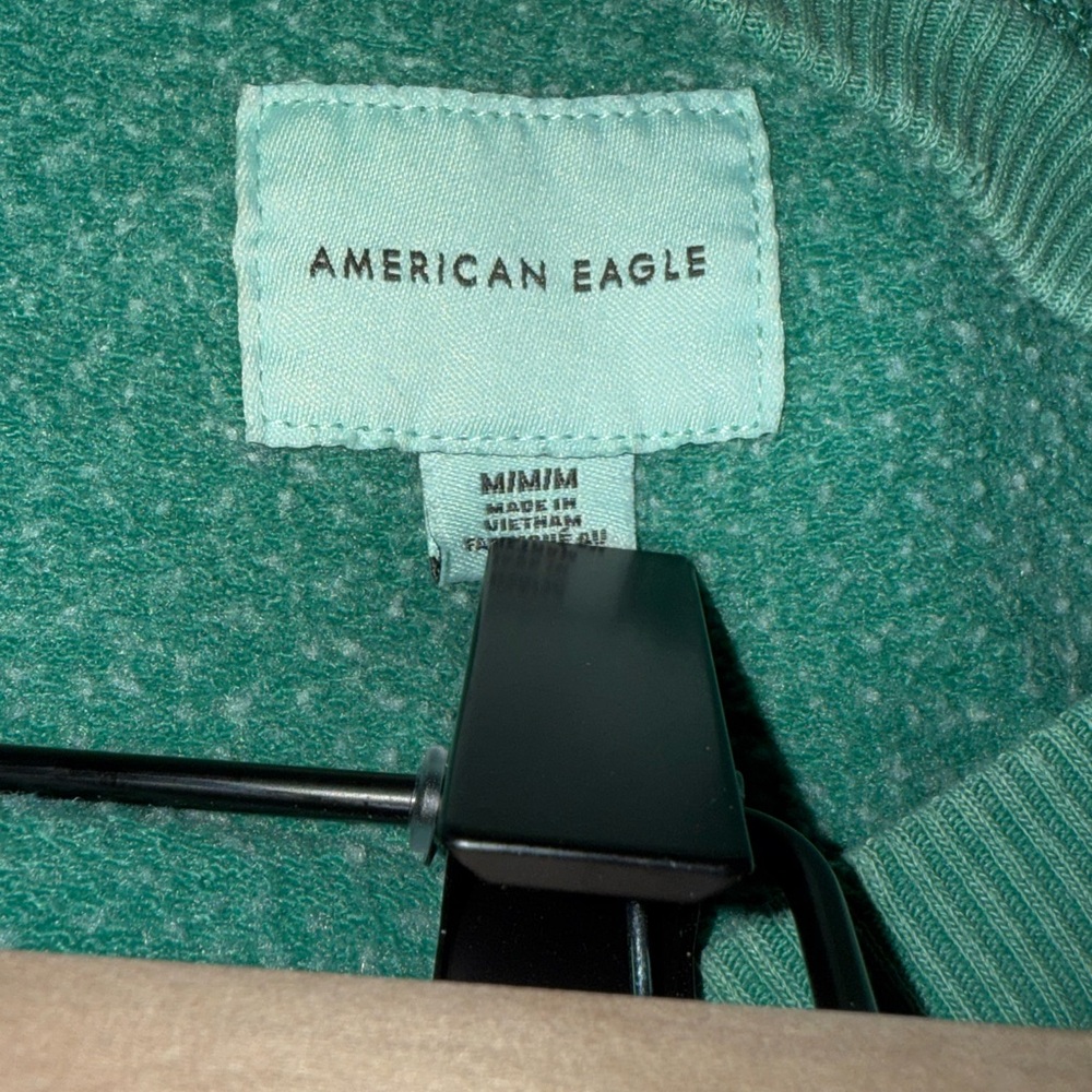 American Eagle Green Happiness Sweatshirt sz M - Picture 3 of 4